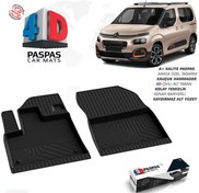 Resim Citroen Berlingo 3 4D Havuzlu Paspas Siyah Ön 2 Parça 2019-2023 Arası 