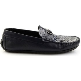 Resim Lacivert Leather Erkek Loafer Ayakkabı E01757714803 Lacivert 