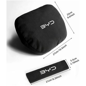 Resim Honeybeeshop Byd Atto3 Tang Han Seal Dolphin Shark Baş Dayama Yastığı Siyah Yumuşak Koltuk Aksesuarı 