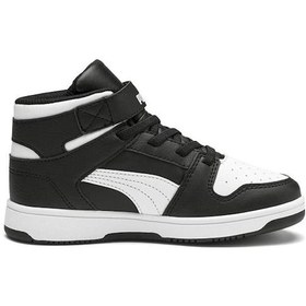 Resim Puma Rebound Layup Sl V Ps 370488 01 Çocuk Sneaker Ayakkabı Siyah Beyaz 28-35 SİYAH-BEYAZ 