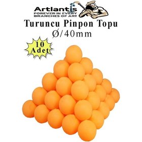 Resim Turuncu Pinpon Topu 10 Adet Masa Tenis Topu Evcil Hayvan Kedi Oyuncağı Okul Sınıf Etkinlik Deney Topu 