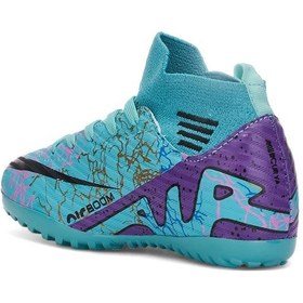 Resim Celira Lga Turkuaz Çoraplı Erkek Futbol Halısaha Ayakkabı Turkuaz 