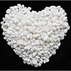 Resim Beyaz Dolomit Taş 25 Kg 1-2 Cm Dere Taşı Çakıl Taşı Bahçe Süs Taşı Saksı Teraryum Taşı Akvaryum Taşı 