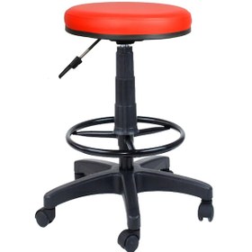 Resim Bürocci Plastik Ayaklı Yüksek Tabure-Kırmızı-2999U0116 