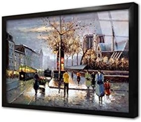 Resim İnsan Topluluğu Çerçeveli Cam Tablo 20x30 cm CB23051 