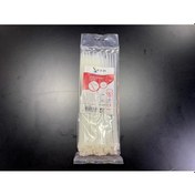 Resim 25cm Beyaz Kablo Bağı 3,6mm Plastik Kelepçe - 100 Adet - Nylon Kablo Düzenleyici 