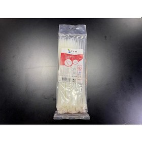 Resim 25cm Beyaz Kablo Bağı 3,6mm Plastik Kelepçe - 100 Adet - Nylon Kablo Düzenleyici 