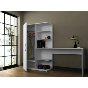 Resim Bicabin Narin Beyaz Çok Amaçlı Kullanıma Uygun Çalışma Masası 