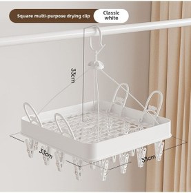 Resim Reedark Ev İçi Fırçasız 24 Kare Plastik Çadır Çamaşırı Askısı: Katlanabilir, Rüzgar Dayanıklı Balkon Ç Aleti Beyaz Diğer 