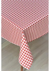 Resim Elyaf Astarlı Silinebilir Muşamba Masa Örtüsü Minipötikare-kırmızı 