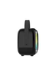 Resim Lenyes S226 Rgb Işıklı Askılı Mikrofonlu Bluetooth Speaker Hoparlör V5.3 Siyah 