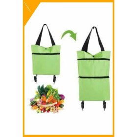 Resim Esplendor Katlanabilir Tekerlekli Pazar Market Çarşı Arabası Market Alışveriş Çantası 