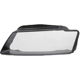 Resim A5 2008-2010 Araba Ön Far Kapağı Mercek Kabuğu Far Abajur Muhafazası Araba Aksesuarları Şeffaf. 