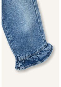 Resim Defacto Wıde Leg Geniş Paça Pamuklu Pantolon Kız Bebek G8468a526spnm28 Mavi-nm28 