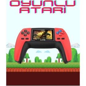 Resim 520 Retro Oyunlu El Konsolu Atari Oyun Konsolu Taşınabilir 