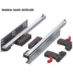 Resim Samet 400 mm 30 Kg Smart Slide Çift Açılım Bas Aç Ray (Mandal Hariç) (127210424) 