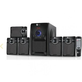 Resim KOÇAKELEKTRONİK MD-5100BT 5+1 Bluetoothlu Kumandalı Multimedia Ses Sistemi Hoparlör FM/USB/SD/AUX 