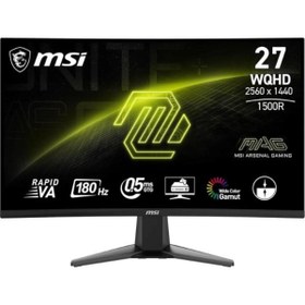 Resim MSI MAG 27C6F 27'' FHD CURVE RAPID VA 180HZ 1MS ADAPTIVE-SYNC GAMING MONITÖR 