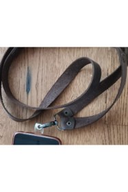 Resim suuderi Deri Telefon Askısı 