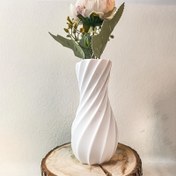 Resim DIY Reçine Döküm Kalıpları, Çizgili İplikli Çiçek Vazoları, Ev Masaüstü Dekoru, Şenlik Hediyeleri, Reçine Alçı El Sanatları ve Silikon Kalıplar. 