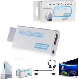 Resim Betty Becky Adet Wii - HDMI Adaptörü 2hdmı Full Hd Dönüştürücü Ses Çıkışı Adaptörü Pc Hdtv Için (Yurt Dışından) 