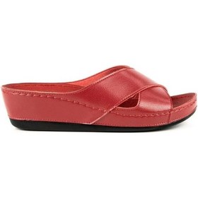 Resim Muya Active 31135-005 Topuk Jelli Anatomik Taban Kadın Terlik Kırmızı 36-40 Kırmızı 