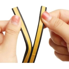 Resim Lufern Kapı Pencere Fitili Soğuk Izolasyon Bandı Kendinden Yapışkanlı Güçlü Kauçuk Yalıtım Bant 2X10=20 mt 