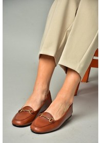 Resim Fox Shoes R667001403 Taba Hakiki Deri Babet Taba 