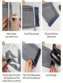 Resim Tor Store Kendinden Yapışkanlı Pantolon Paçası Kıvırma Ve Sabitleme Şeridi Bandı (1 METRE) 