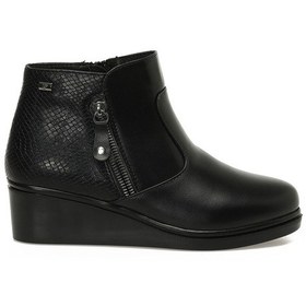 Resim Polaris 163050.z5pr Siyah Kadın Dolgu Topuk Bot 000000000102053892 Siyah 