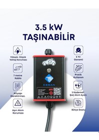 Resim 3.5 Kw Essan Yerli Üretim Elektrikli Araç Şarj Cihazı 3.5 KW 