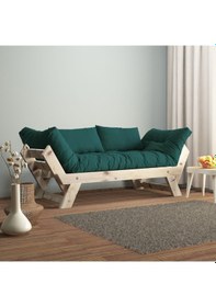 Resim Adalar Masif Natural-petrol Renk 2li Kanepe Cpt8110-210 