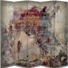 Resim Motifli Özel Tasarım Paravan Room Divider 180 x 200 cm 
