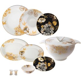 Resim Jumbo Gardenia 61 Parça 12 Kişilik Yemek Takımı 