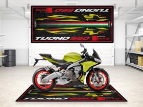 Resim TUONO 660 İçin Tasarlanmış Motosiklet Matı - MM7277 - Acid Gold / 220cm x 100cm / Standart 