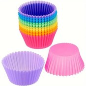 Resim Vemora 12'Li Silikon Muffin Kalıbı 