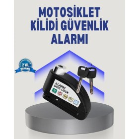 Resim Narnuga Disk Fren Kilidi Alarmlı Anti Hırsızlık Motosiklet Scooter Bisiklet 