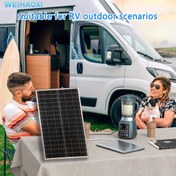Resim Opsiyonel 100A kontrolör, IPX5 su geçirmez güneş şarj kiti - Karavanlar, kulübeler, tekneler ve diğer off-grid uygulamalar için uygun 