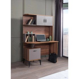 Resim Erezoğulları Mobilya Defne Aynalı Kitaplıklı Çalışma Masası 110 x 60 x 165 cm 