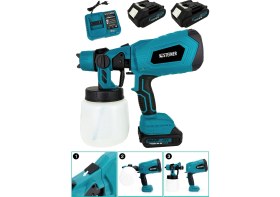 Resim Steiner Alman 999VF 20 Ah Li-Ion Çift Akülü Şarjlı Boya Tabancası 