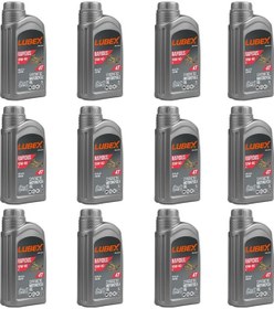 Resim Lubex Rapidus S 10W-40 1 L 4 Zamanlı Motosiklet Yağı (12 Adet) 