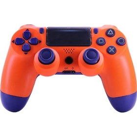 Resim PS4 Uyumlu V2 Kablosuz PS4 Uyumlu Kol Turuncu Mavi Joystick 