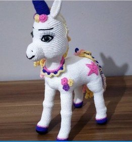 Resim El Örgüsü Unicorn Amigurumi 