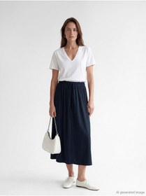 Resim LC Waikiki TexX Store Kalitesi Beli Lastikli Kloş Etek 
