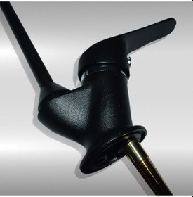 Resim Sumarkt Su Arıtma Cihazı Için Özel Tasarım Lüks Avrupa Ankastre Siyah Renk Fırın Boya Musluk 