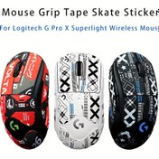 Resim Logitech GPW Gen 2 / G PRO X SUPERLIGHT Fare için Tutuş Bantları - Kaymaz, Koruyucu Film, Kolay Temizlenebilir DIY Kendinden Yapışkan Kayak Bandı, Pilsiz 