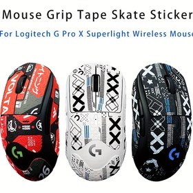Resim Logitech GPW Gen 2 / G PRO X SUPERLIGHT Fare için Tutuş Bantları - Kaymaz, Koruyucu Film, Kolay Temizlenebilir DIY Kendinden Yapışkan Kayak Bandı, Pilsiz 