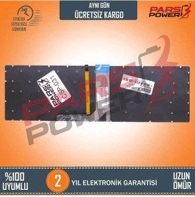 Resim Msi Ge72 2Qe-033Tr Apache Uyumlu Notebook Klavye Siyah Işıklı 