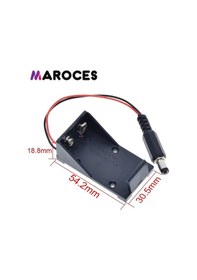 Resim Ic-232B Pil Yuvası 9V İçin 2,1Mm Jaklı 