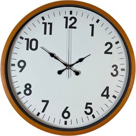 Resim 36 Cm Turuncu Dekoratif Duvar Saati Turuncu 